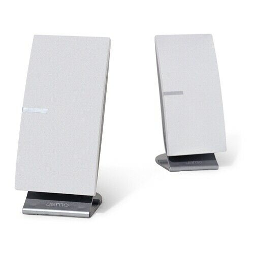 Jamo A410 pair of surround/satellite/small hi-fi speakers in silver