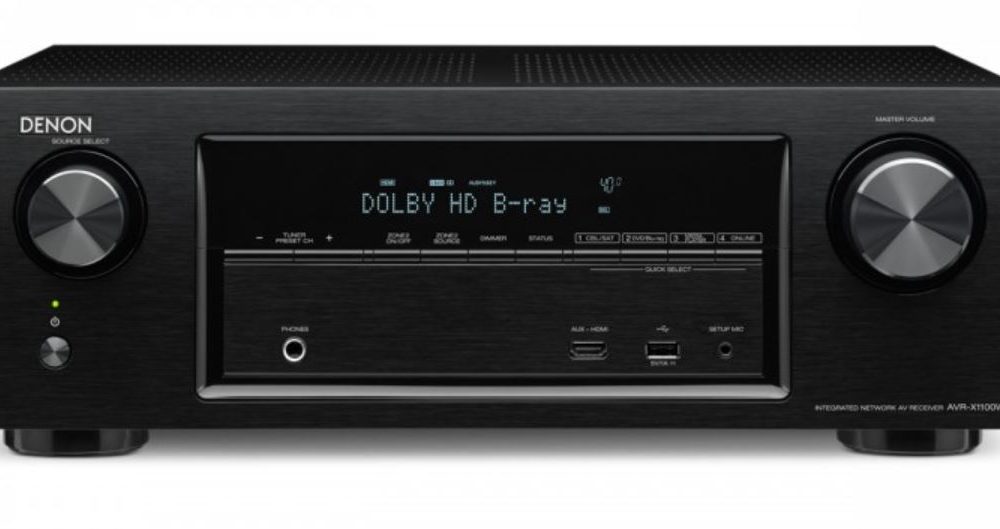 Denon AVRX1100B Home Theatre Receiver in Black