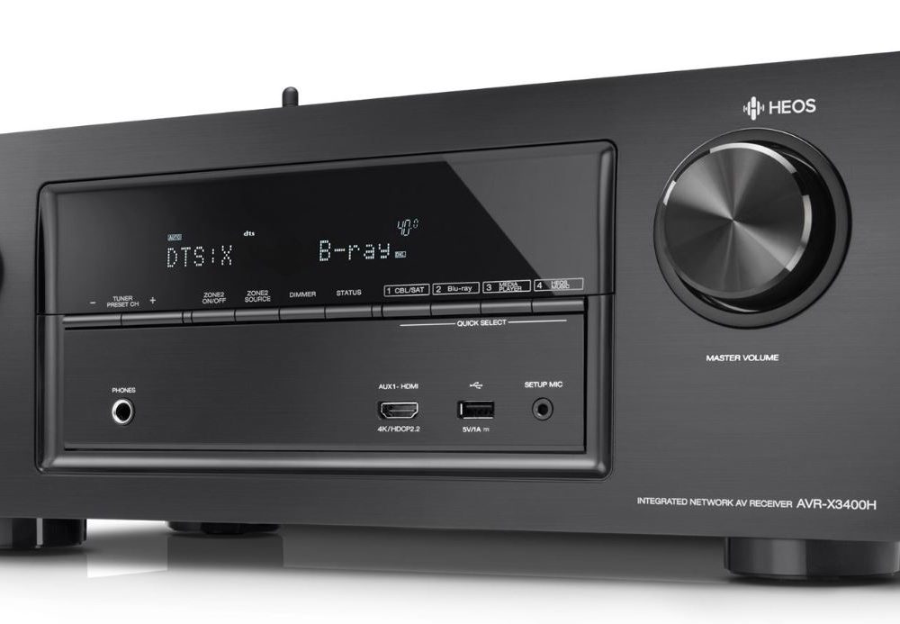 Denon AVRX3400H Home Theatre Receiver in Black