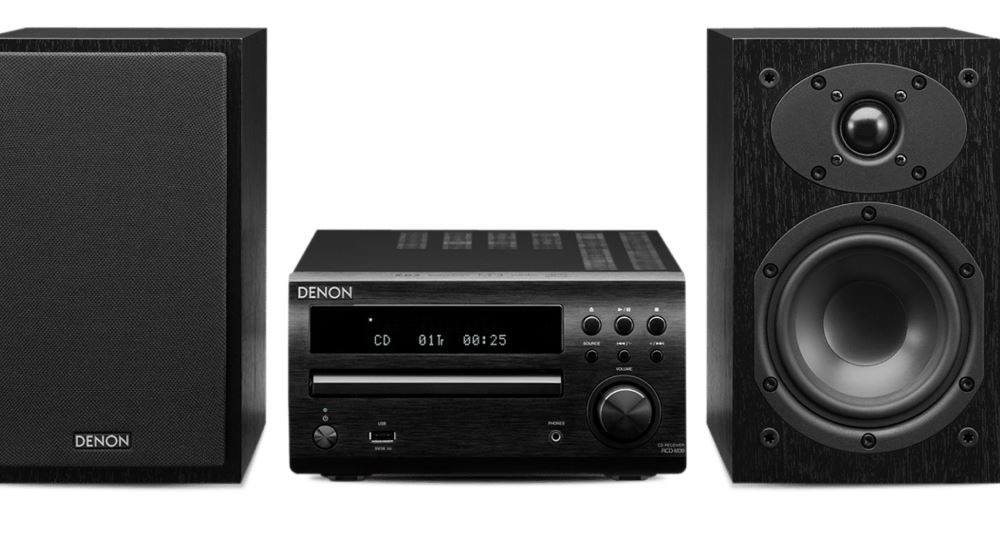 Denon RCDM39 DAB/CD Receiver System in Black