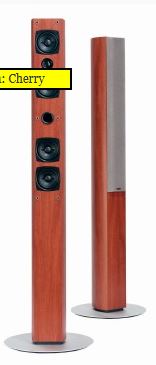 Audio Pro Cinema C5 speakers in cherry finish