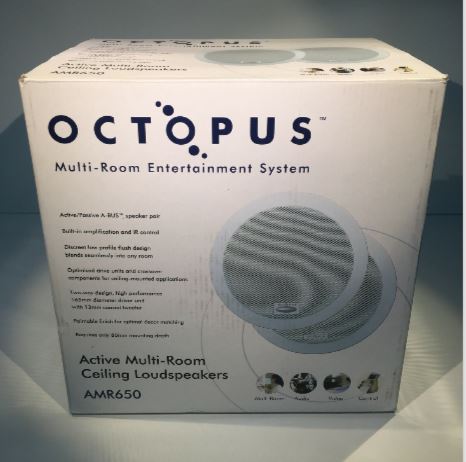 Octopus AMR650 Active Speakers in White (Pair)