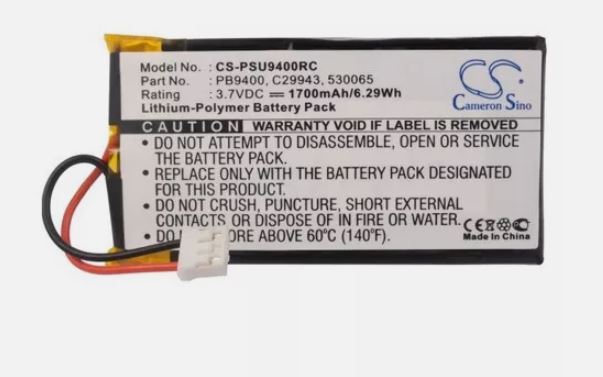Battery pack for Philips Pronto TSU9400 or TSU9300